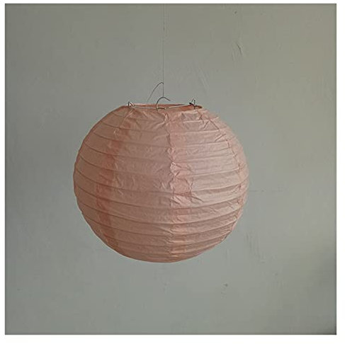 WENKA Laternenfest 20 Stück 6-12 pfirsichfarbene Papierlaternen Chinesisch Verschiedene Größen Runde Lampion für Hochzeitsfeier Lampionen Outdoor Indoor Hängedekoration