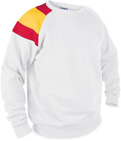 GARGOLA.ES OPERADORES DIGITALES Sudadera con Tejido Extrasuave y Detalle de Bandera España: Polar Soft para Calidez y Comodidad, Ideal para Deporte y Paseos (S, Blanco)