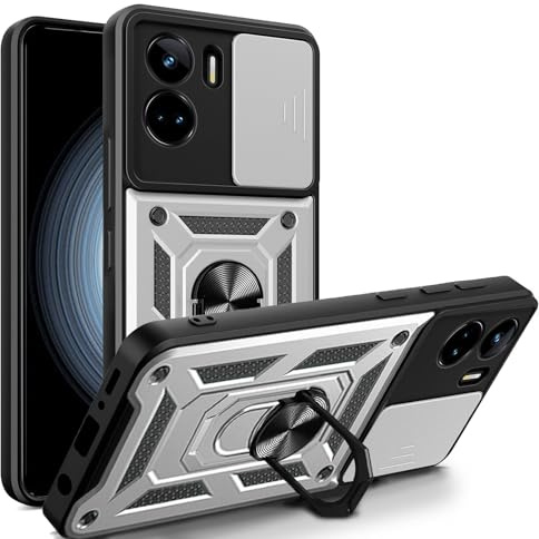 betterfon Handyhülle für Honor 90 Lite | Stoßfest & Kratzfest | Mit Kameraschutz, Anti-Fingerabdruck & robustem Panzerschutz-Design | Silber