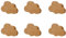 BOKIOESDE Stilvolles Holz Schrankknopf Set, Heimdekoration, breite Anwendung, Holz Schrankknöpfe Set mit Schrauben, Wolke