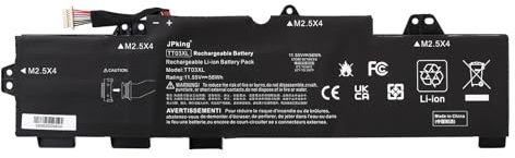 JPking TT03XL Batterie pour HP EliteBook 755 G5/ 850 G5/ 850 G6, ZBook 15U G5 15U G6 Series 932824-1C1 932824-2C1 932824-421 HSTNN-LB8H HSTNN-DB8K HSTNN-UB7T HSN-113C-5 11.55V 56Wh 4850mAh