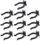 GIONAR 10 Pièces Clip Plinthe Cuisine, Fixation Plinthe Cuisine, Clip de Panneau de Bain, Clip de Fixation pour Plinthes, Pour Cuisines, Salles de Bain, Meubles，Noir
