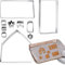 Lot de 10 emporte-pièces maison en d'épice - Emporte-pièce de maison de Noël - 10 emporte-pièces - Emporte-pièce en d'épice