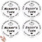 couduan 4PCS Funny Decision Coin for New Parents,New Parents Gifts,Gifts for Mum Dad,Newborn Baby Gifts,Stainless Steel Flip Coin for Mother's Day Birthday Shower Gift Novelty Gift(Silver)