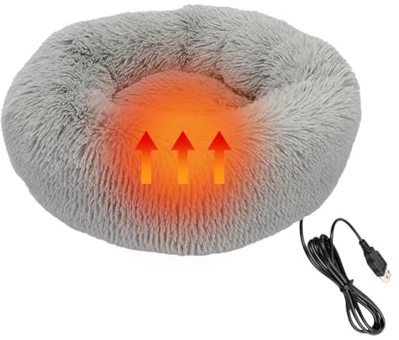 Générique Heizkissen für Tiere, Heizbett für Katzen, wiederaufladbar über USB, weich und, für kleine Hunde, Heizbett für Hunde und Katzen, Heizkissen für Tiere,