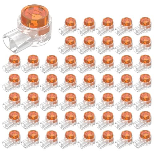 SEABABOO Connettori Per Cavi Telefonici 50Pcs Connettori Uy K1 Collegamento Connettori Per Cavi K1 Giunzione Connettore Uy Connettori Cavo Connettore Giunzione per Cavi Telefonici Cavi Di Rete