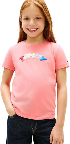 Tommy Hilfiger Mädchen Tommy Puff Print Tee Ss Kg0kg09246 T-Shirts (1er Pack)