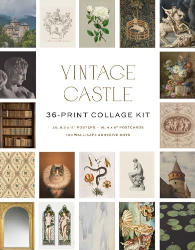 Vintage Castle Wall Collage Kit
