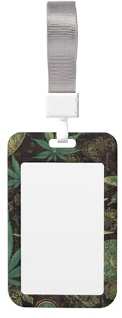 Ausweishalter mit Lanyard, Kunststoff-Ausweishalter, A Puff in Time WeedBadge Holders, Namensschilder, Schlüssel