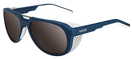 bollé 12531 Cobalt Oval Sunglasses, Navy Matte - Phantom Black Gun