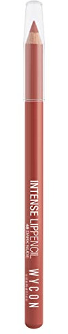 WYCON cosmetics INTENSE LIP PENCIL 48 dunkel nackt - Lippenstift aus Holz mit hoher Schrift präzise Strichstärke, extrem bequeme Textur erhalten präzise Linien oder Farbtöne