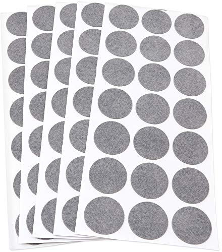 Adsamm® / 105 x Selbstklebende Filzgleiter/Grau/ø 30 mm/Rund / 1.5 mm dünne Selbstklebende Möbelgleiter aus Filz