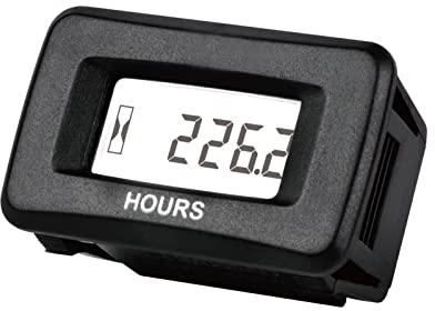 Yooreal Compteurs horaires AC/DC étanches pour tondeuse à gazon ZTR Générateur de tondeuse à gazon UTV ATV Débroussailleuse à moteur hors-bord.