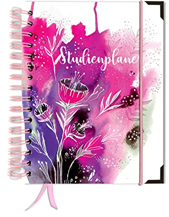 Studienplaner Undatiert Kalender A5+ Terminplaner Wochenplaner Terminkalender von TaDa Planner Hardcover mit Buchecken Planer ohne Datum Taschenkalender meadowpink
