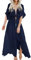 FANCYINN Kimono da Spiaggia in Pizzo da Donna Cardigan Aperto sul Davanti Costume da Bagno Bikini da Spiaggia all'Uncinetto Copricostume Blu L