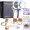 Godinsky Wine Bottle Lights with Cork Switch for Liquor Bottles 4 Pack Rechargeable Battery Operated 20 Led Bottle Stopper Blue String Fairy Lights Indoor Christmas Wedding Halloween Decorations