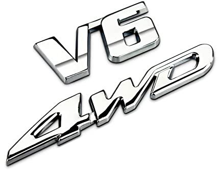 Leenax Enterprises 3D-Autoaufkleber LegierungMetall Buchstabe Emblem Abzeichen Aufkleber Deko Karosserie Heckklappe, für Highlander