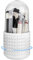 XTDMJ Support rotatif à 360° pour pinceaux de maquillage avec 5 compartiments, support pour pinceaux de maquillage avec couvercle, salle de bain, comptoir