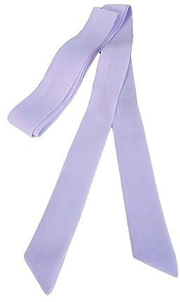 Inzegao Cintura da donna in chiffon con nodo in vita per jeans e camicia, Viola chiaro, Small