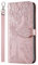 Rnrieyta Miagon Custodia Flip per Samsung Galaxy S24 Ultra,Goffratura Albero Design Case in PU Pelle Portafoglio Cover con Chiusura Magnetica,Oro Rosa