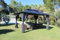 COULEURS DU MONDE - Pergola Indra autoportante en Aluminium/Acier 3x4m