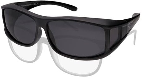 ActiveSol CLASSIC Überzieh-Sonnenbrille Kategorie 4, Extra Dunkel für Brillenträger, polarisiert, Damen & Herren