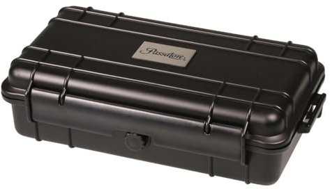 Passatore Cigar Case Reisehumidor aus Acryl, schwarz, für ca. 10-15 Zigarren