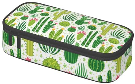 ATOurDealss Cactus Pencil Case Aesthetic Pencil Box Large Pencil Pouch Pen Bag for Office Stuff Business Gift