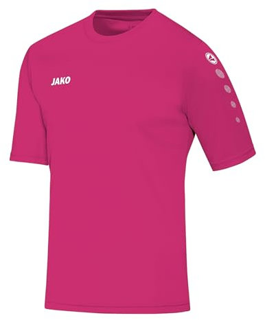 JAKO Unisex Kinder Trikot Team, Kurzarm, deep pink, 104
