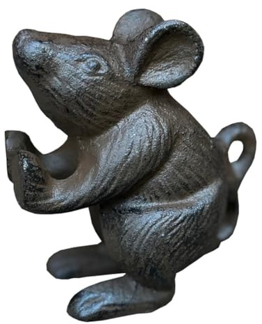 Selections Cast Iron Mouse Decorative Doorstop Door Holder