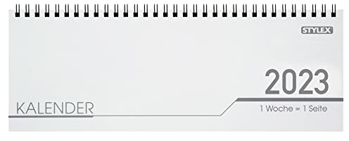 Stylex Schreibtisch Querkalender 2022 - 32 Blatt - 1 Woche Pro Seite