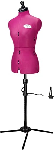 DEUBL SCHNEIDERPUPPEN Damen verstellbar CELINE MULTI (Gr.M/42-50) 8-teilig komplett einstellbar, 3-Bein Standfuss, Schneiderbüste mit 12 Verstellrädchen, Rockabrunder, Rückenlängenverstellung