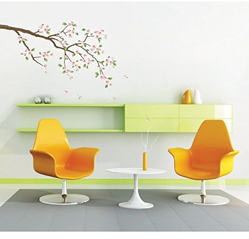 Ambiance-Live Sticker Mural Sticker Cerisier en Fleurs