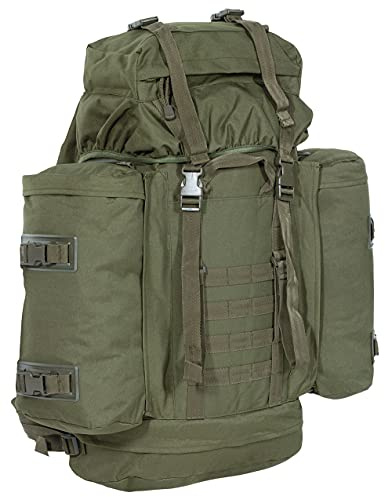 Großer Bundeswehr Mountain Trekking Wander Rucksack 80+20 Liter (Oliv)