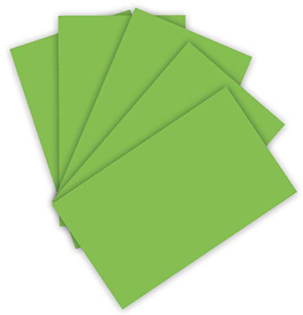 folia 6122/4/51 - Tonkarton 220 g/m², Bastelkarton in hellgrün, DIN A4, 100 Blatt, als Grundlage für zahlreiche Bastelarbeiten