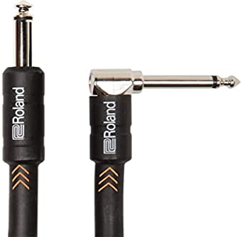 Roland Black series Instrument Cable Black Angled, length: 5ft/1.5m