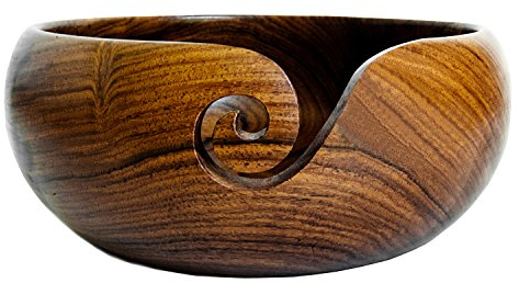 Stitch Happy handgefertigte Woll-Schale, extragroß, aus Holz, mit elegantem Design