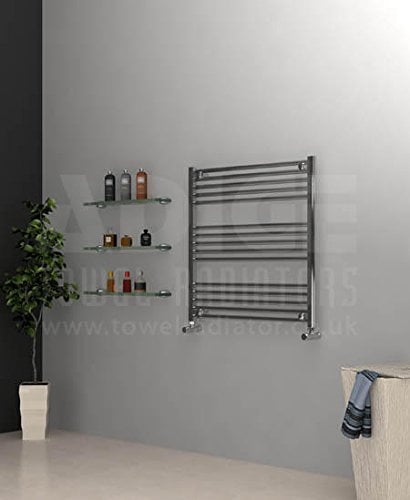 Adige 800mm Wide 800mm High Chrome Flat Wide Towel Radiator