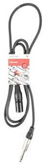 Chord S6J-XM150 - Cable de jack TRS a XLRM (1,5 m, 6,3 mm)