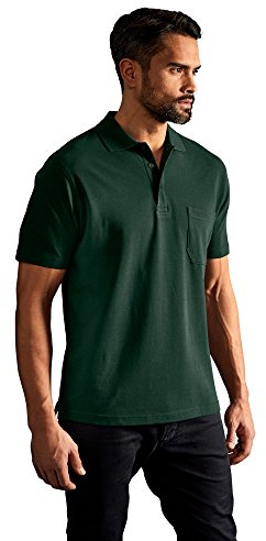 Heavy Poloshirt mit Brusttasche Herren, Waldgrün, L