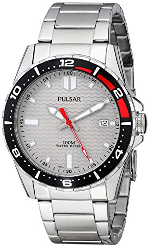 Pulsar PS9103 Herrenuhr, silberfarben, Silber, Armband