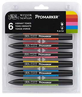 Winsor and Newton ProMarker Collectors Set Vibrant Tones