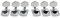 Musiclily 3L3R Semi-Closed Gitarren Mechaniken Stimmwirbel Tuners für E-Gitarre oder Folk Akustikgitarre, Chrom