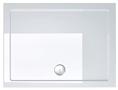 doporro Piatto Doccia 90x100x4cm, Piatto Doccia Faro2W in Acrilico in Acrilico, Forma: Quadrato, Bianco