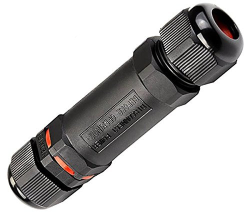 allpondsolutions Waterproof Power Cable Connector Joint Submersible Water Pond 3 Core CE / IP68 96mm Standard Connector