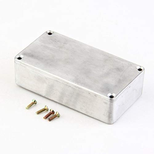 Tragbare Aluminium Musikinstrumente Kit Kabel Stomp Box Effekte Pedal Gehäuse Für Gitarre Effekt Stil Fällen Halter