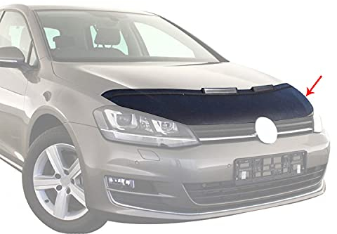 OMAC Haubenbra Steinschlagschutz Bonnet Bra kompatibel mit VW Golf 2012-2019 Schwarz Halb