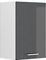Vicco Hängeschrank R-Line, hängender Küchenschrank, Anthrazit Hochglanz/Weiß, 40 cm