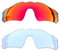 SOODASE Pour Oakley Radar EV Path Des lunettes de soleil Rouge/Transparent 2 Paires Verres de remplacement