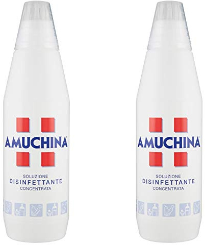 Amuchina Solución desinfectante concentrada concentrada para alimentos, 2 x 1 l